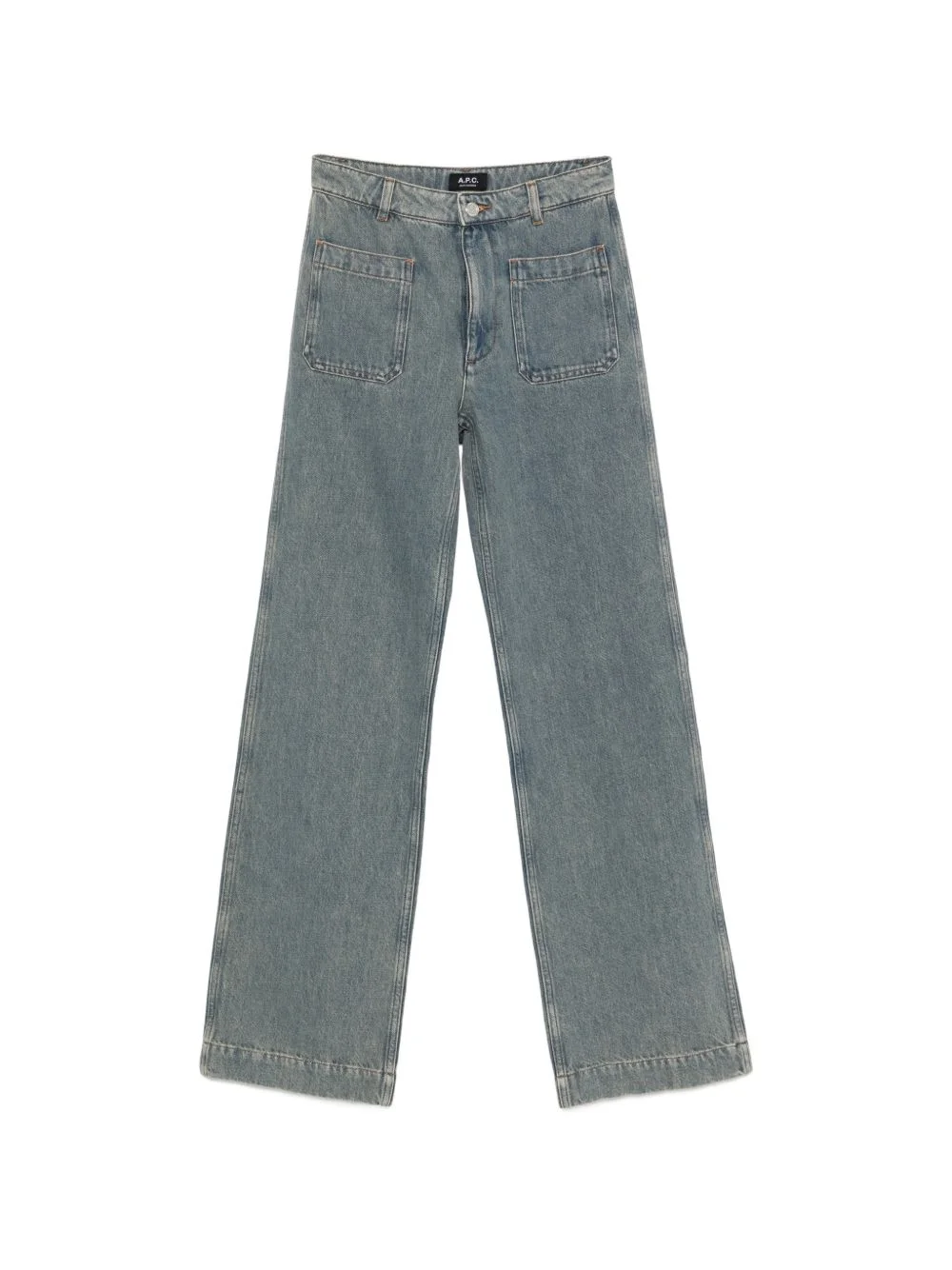 Victoria patch-pocket jeans - 1