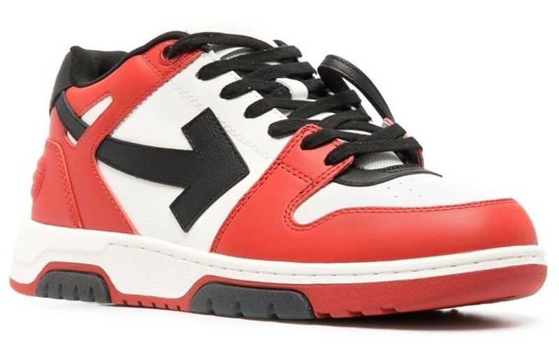 Off-White Off-White Out of Office Low Sneaker 'Red White Black' OMIA189S23LEA0012510 outlook