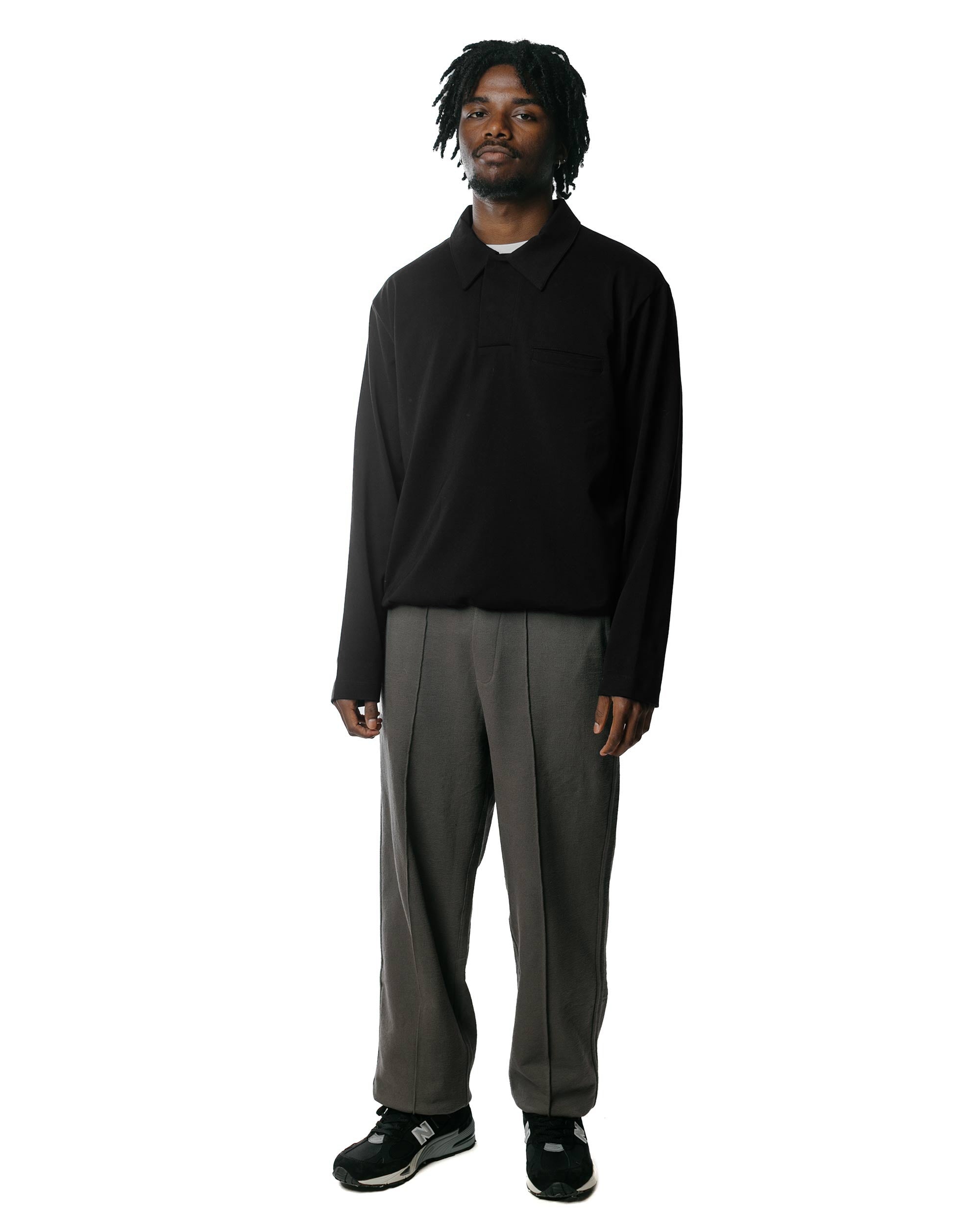 L/S Richmond Polo Black - 4