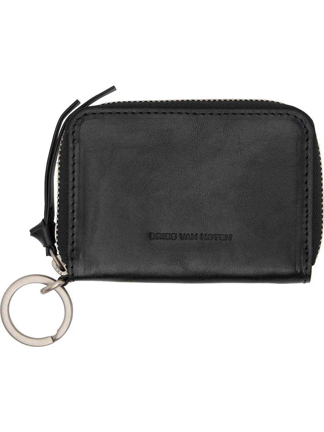 Black Leather Card Holder - 1