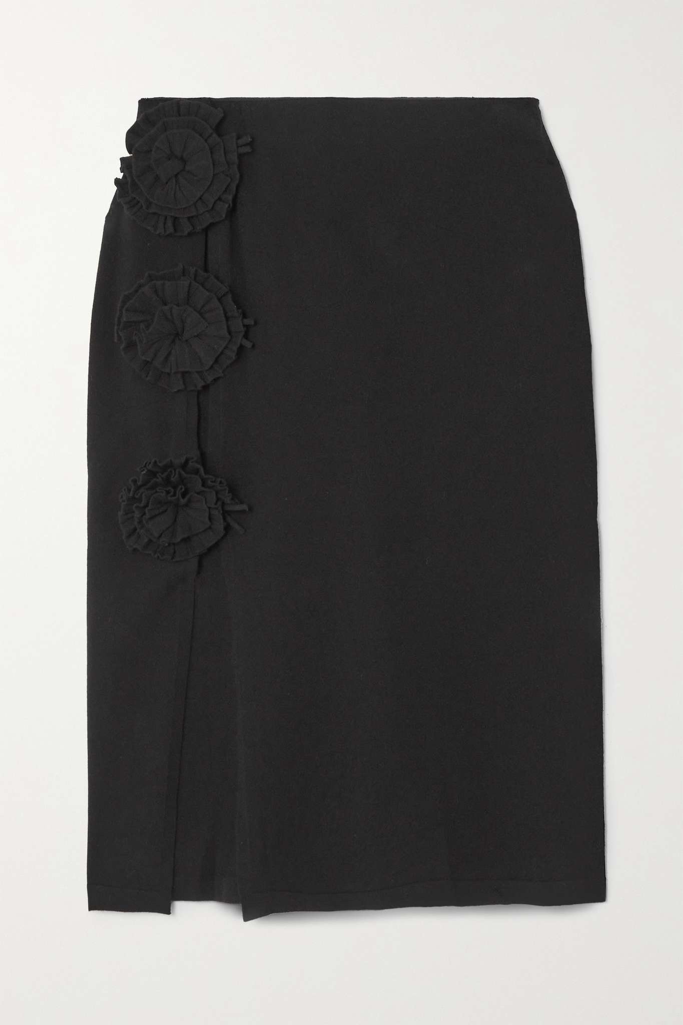 Embellished stretch-knit midi skirt - 1