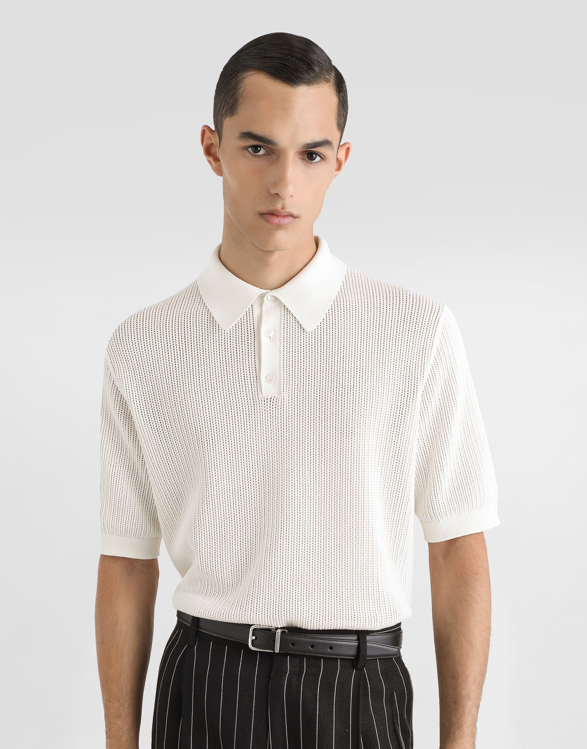 Short-sleeved cotton polo-shirt - 4