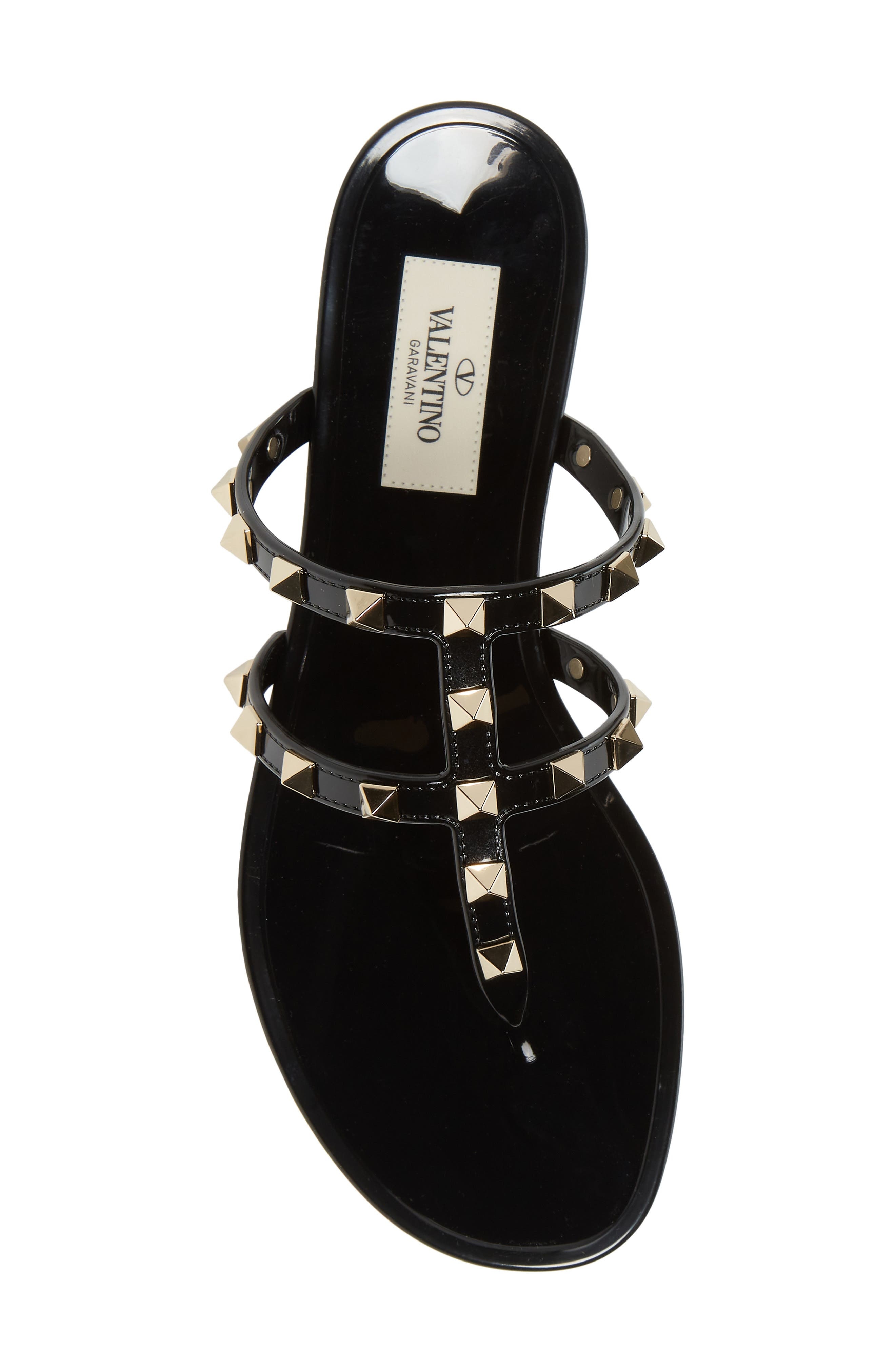 Valentino Garavani Rockstud Jelly Sandal in 0No Nero at Nordstrom - 5