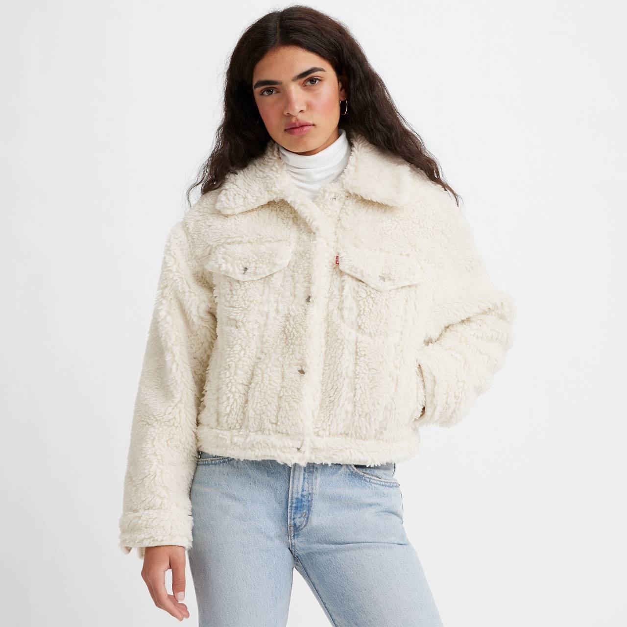 BABY BUBBLE SHERPA TRUCKER JACKET - 2