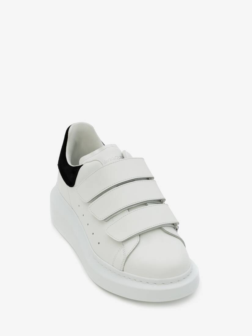 Oversized Triple Strap Sneaker in White/black - 2