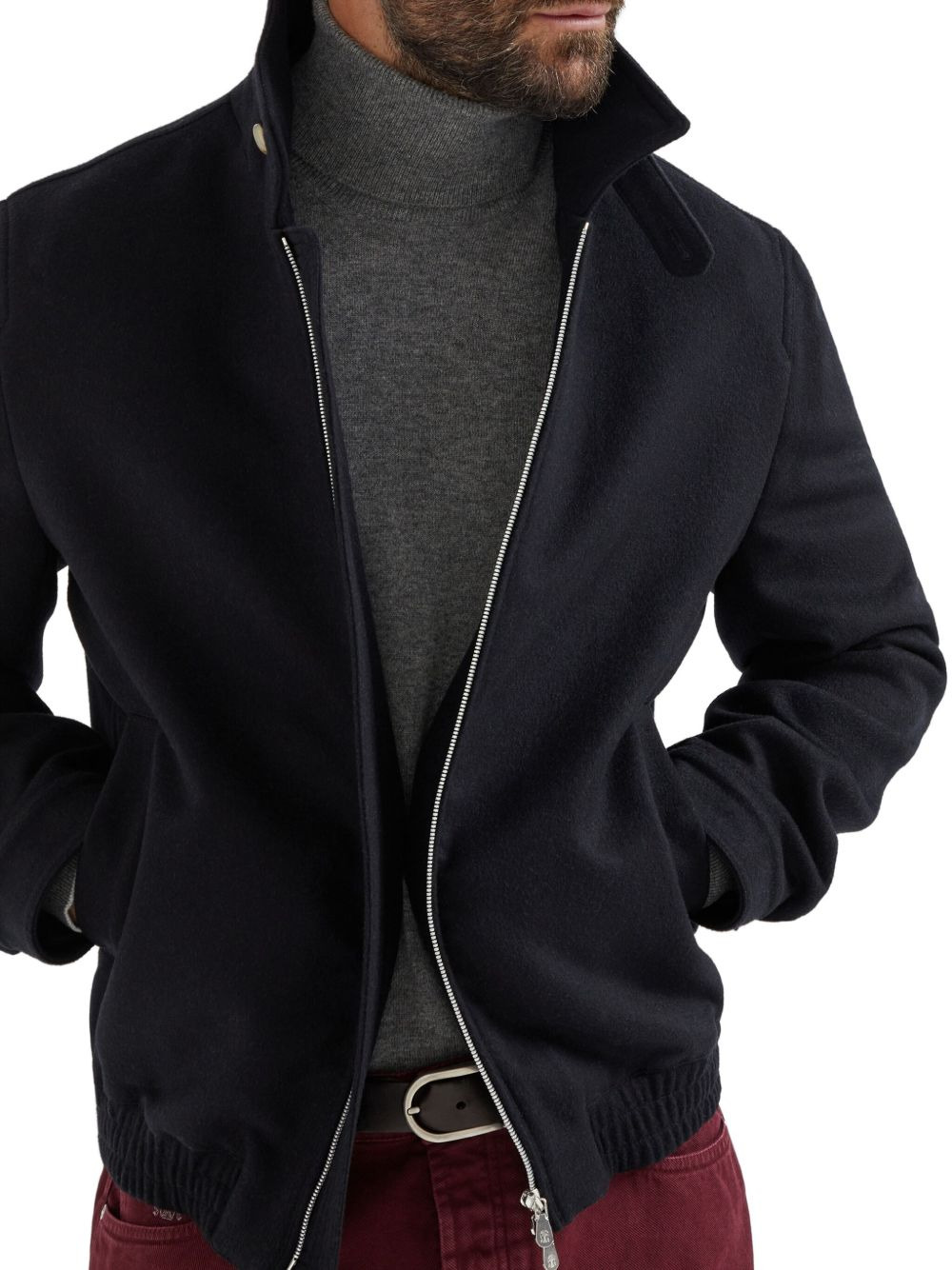 wool bomber jacket - 3
