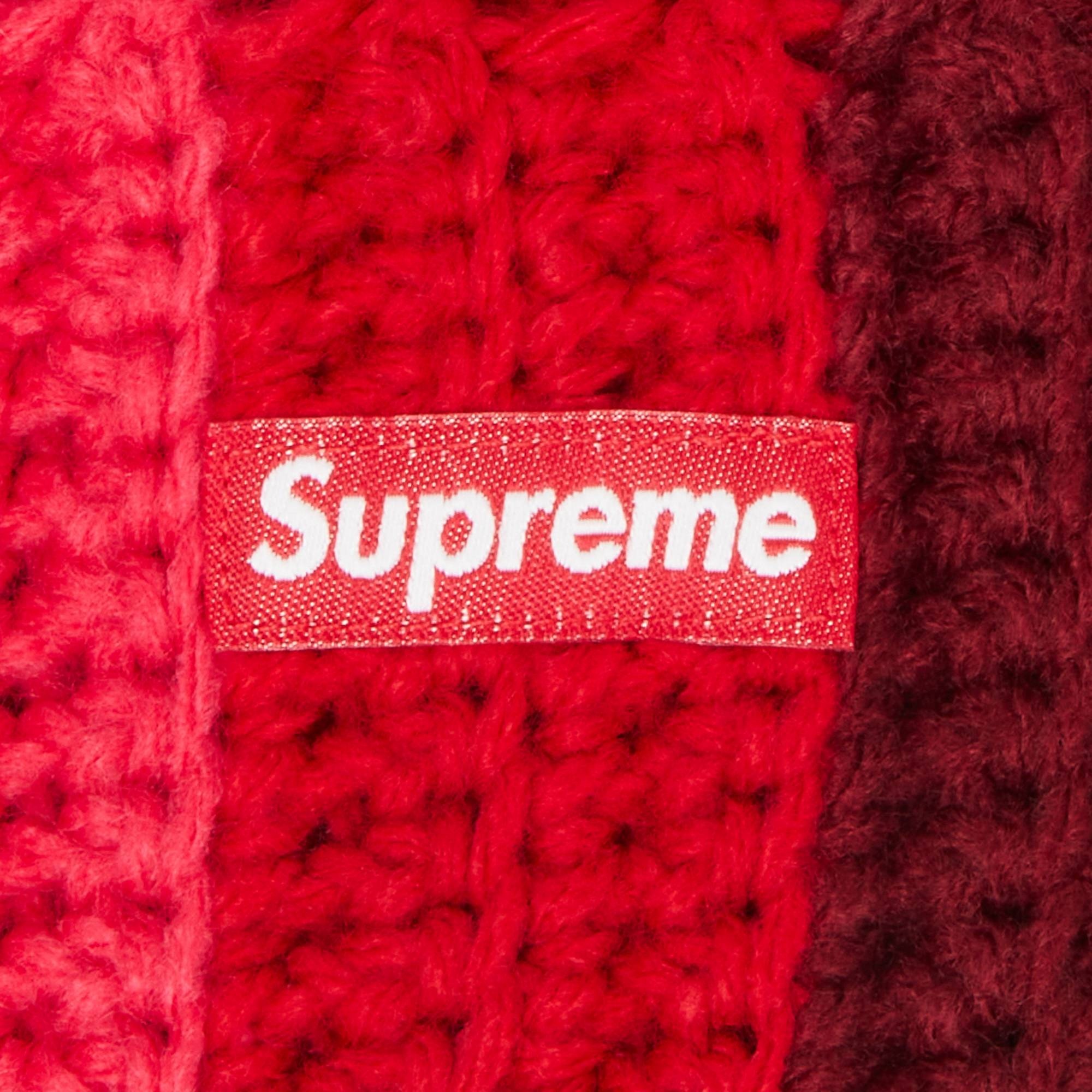 Supreme Gradient Crochet Beanie 'Red' - 3