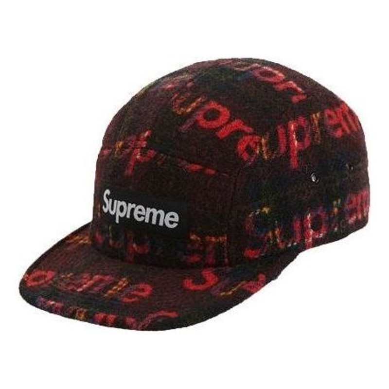 Supreme FW18 Harris Tweed Camp Cap 'Red' SUP-FW18-1216 - 1