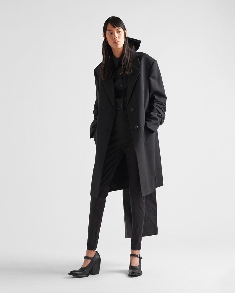 Prada Single-breasted mohair coat outlook