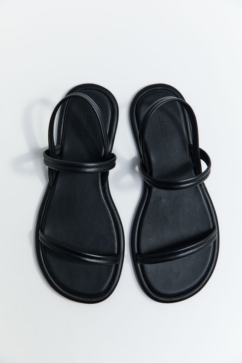 Fine Strap Sandal - Black - 3