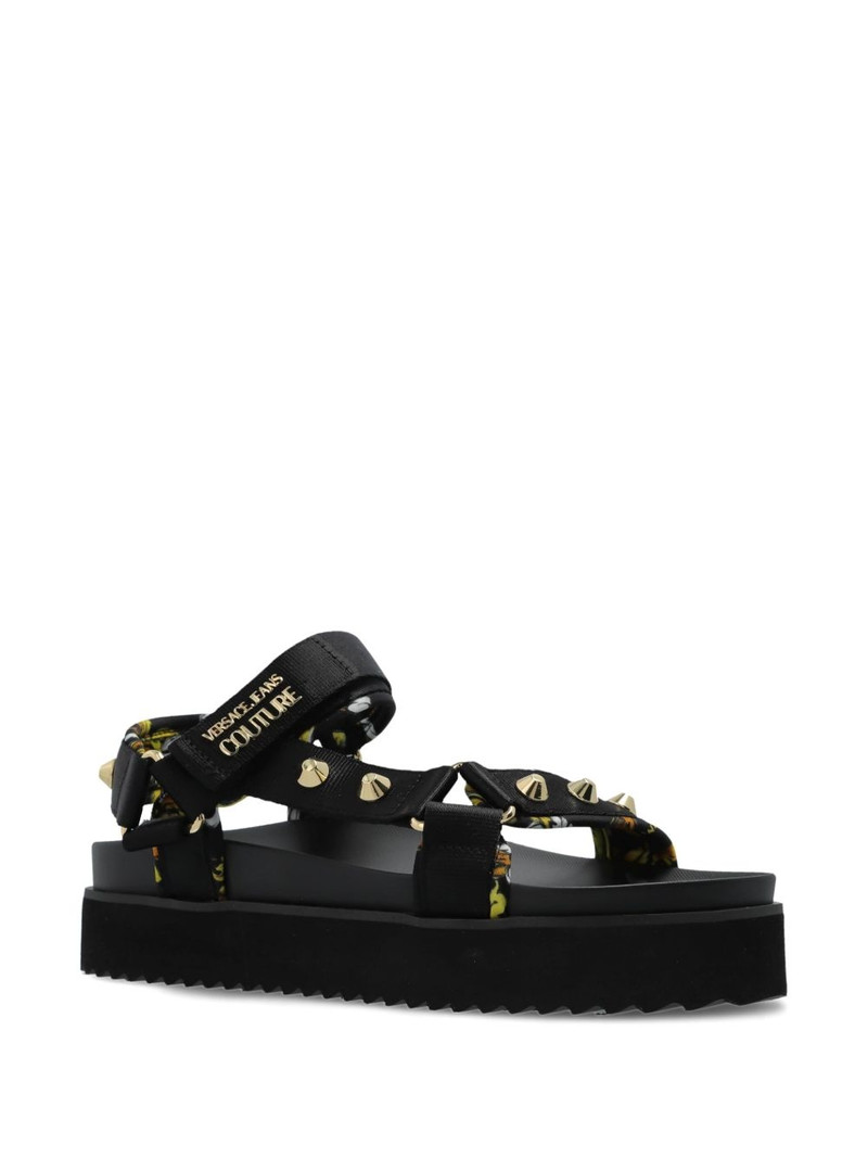VERSACE JEANS COUTURE spike-studded sandals outlook