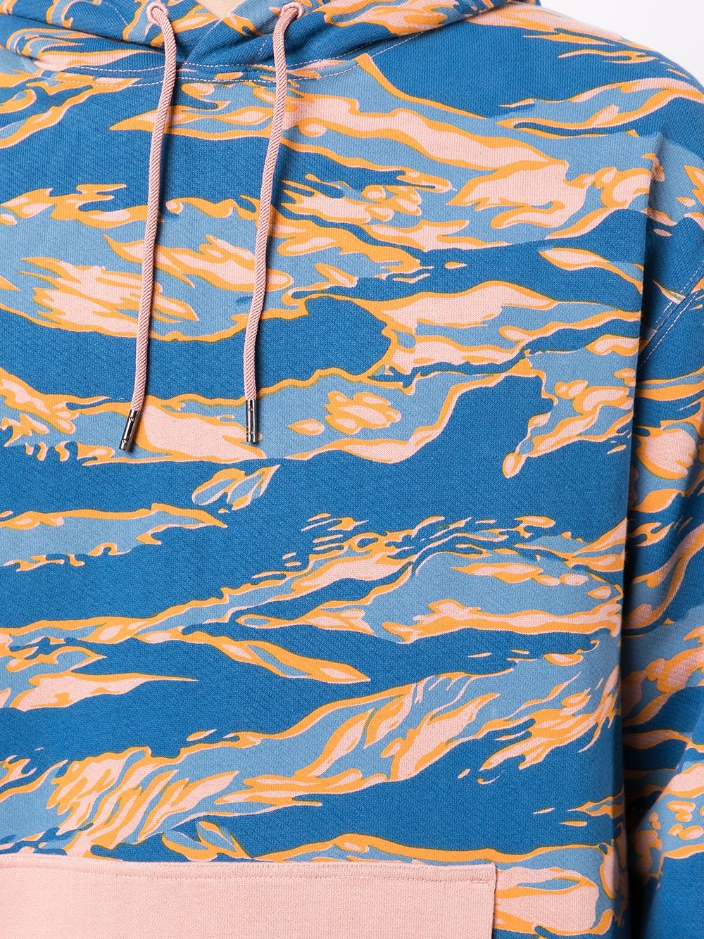 animal-print organic-cotton hoodie - 5
