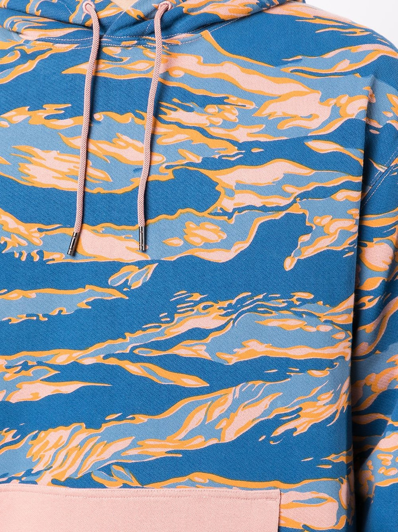 animal-print organic-cotton hoodie 5