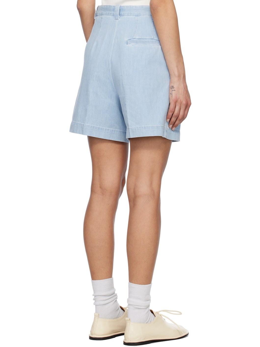 Blue Nola Denim Shorts - 3