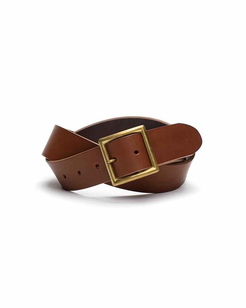 PLAIN BELT 40MM BROWN - 1
