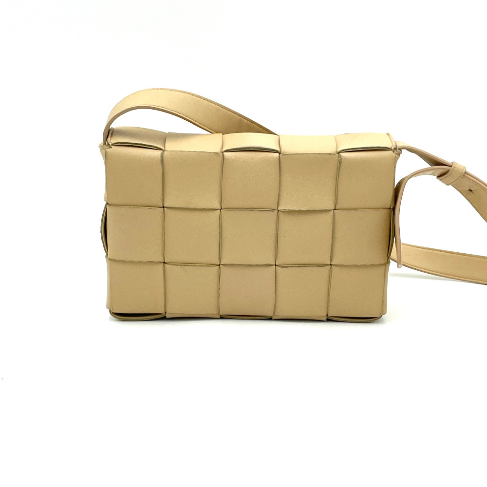 Bottega - Bottega Veneta Beige Cassette Crossbody Bag - 6
