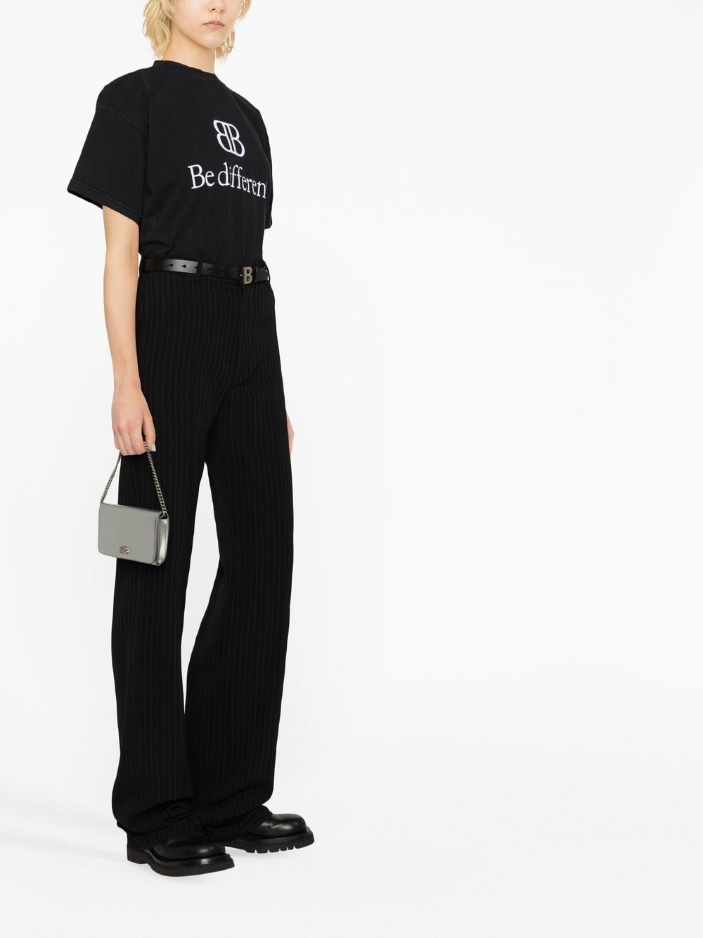 BALENCIAGA pinstripe straight-leg trousers | REVERSIBLE