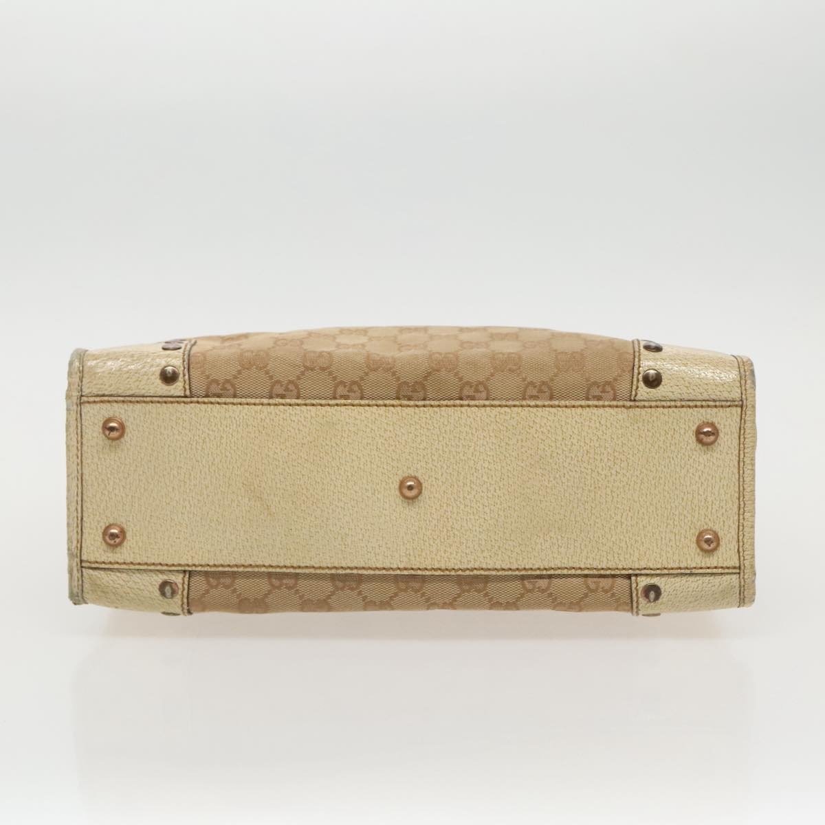 GUCCI GG Canvas Tote Bag Beige Gold - 5