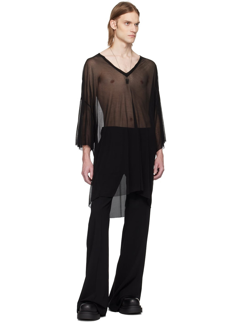 Rick Owens Black Hollywood V Tommy T-shirt outlook