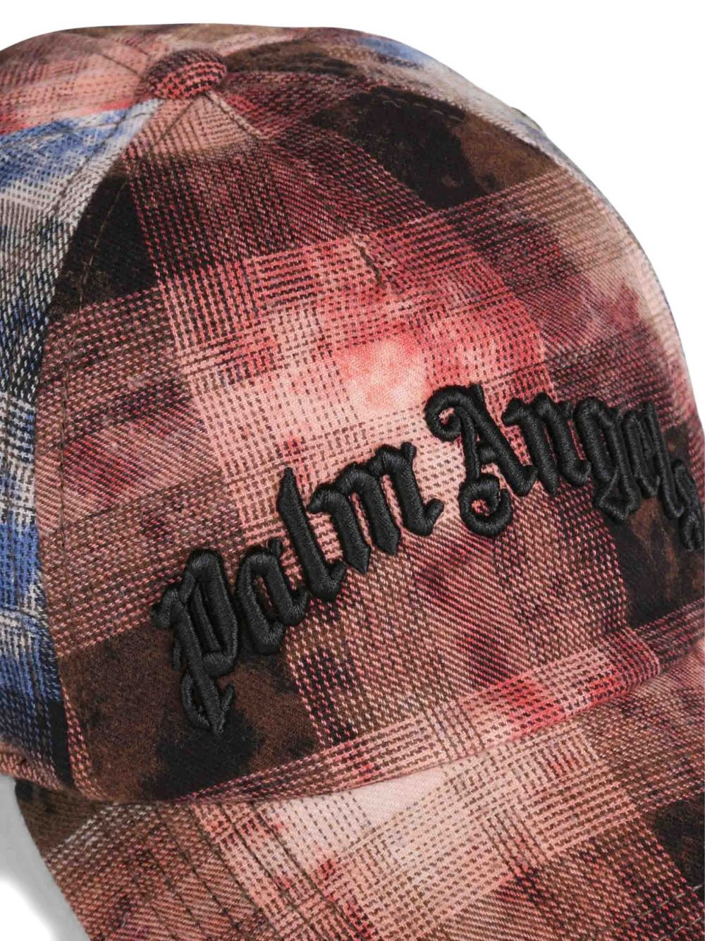 check-print baseball cap - 4