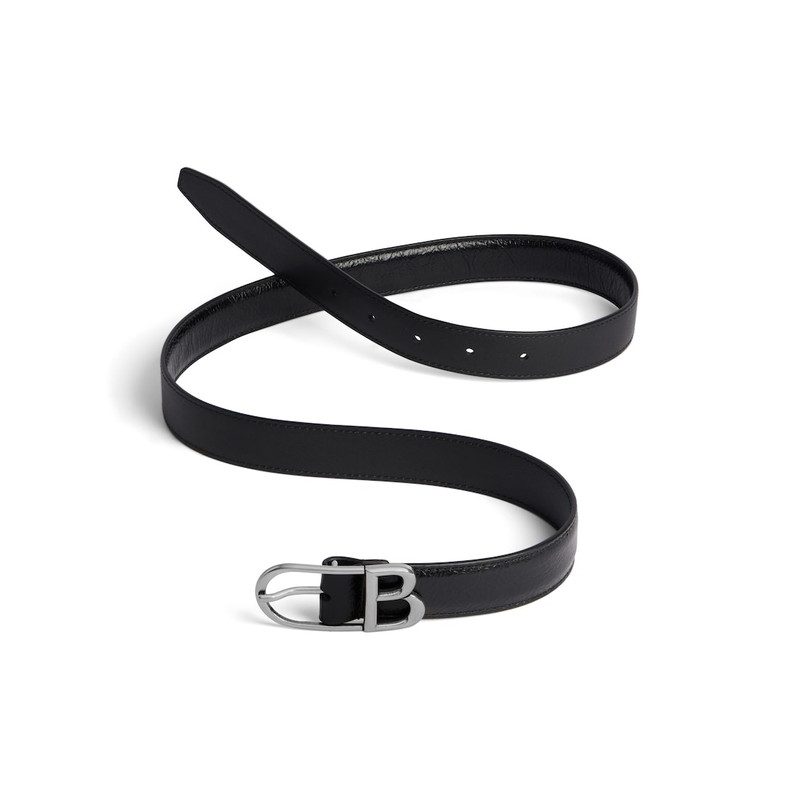 BALENCIAGA Women's Classic B Belt  in Black outlook