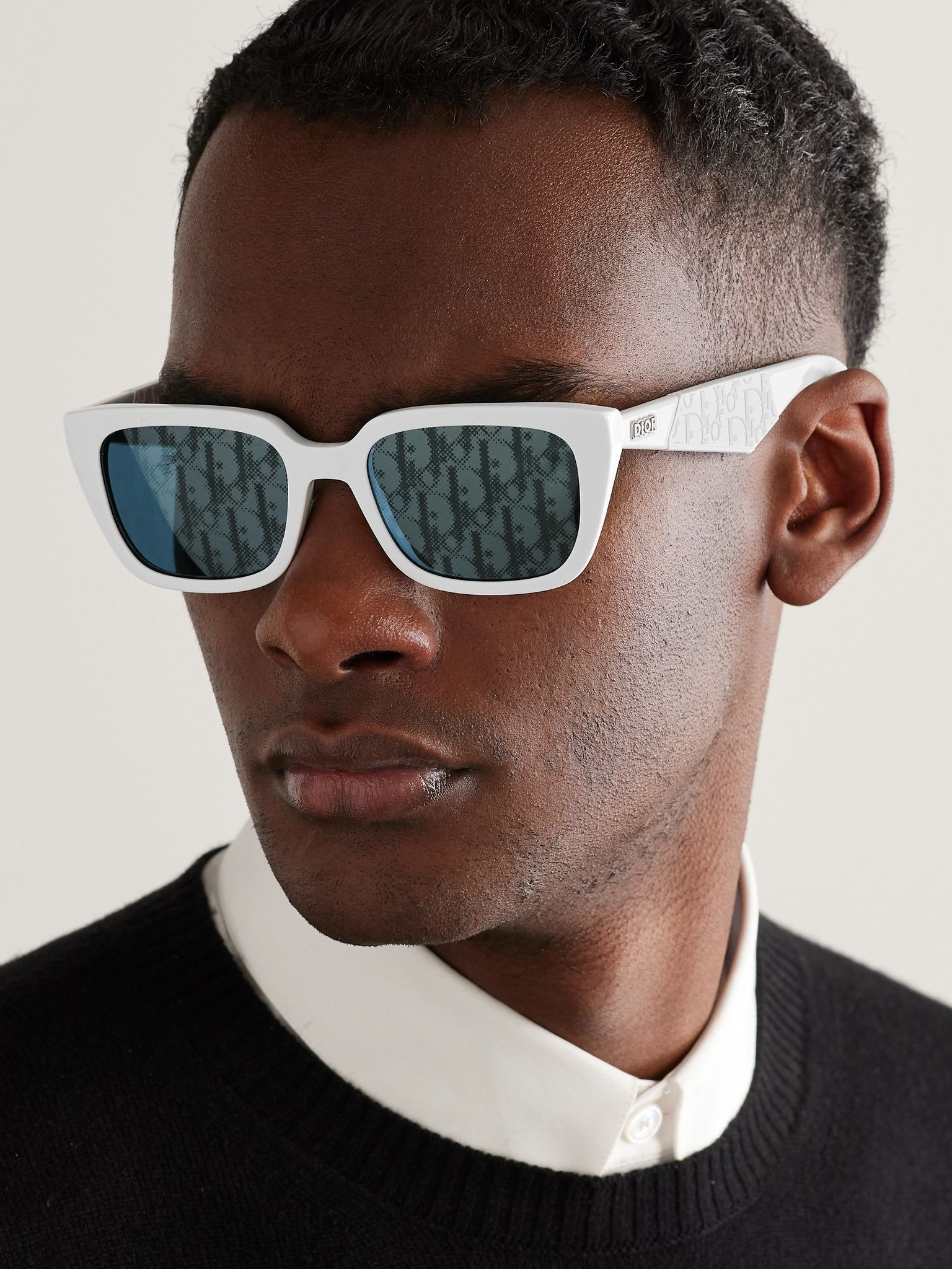 Dior B27 S2I D-Frame Acetate Sunglasses White - 2