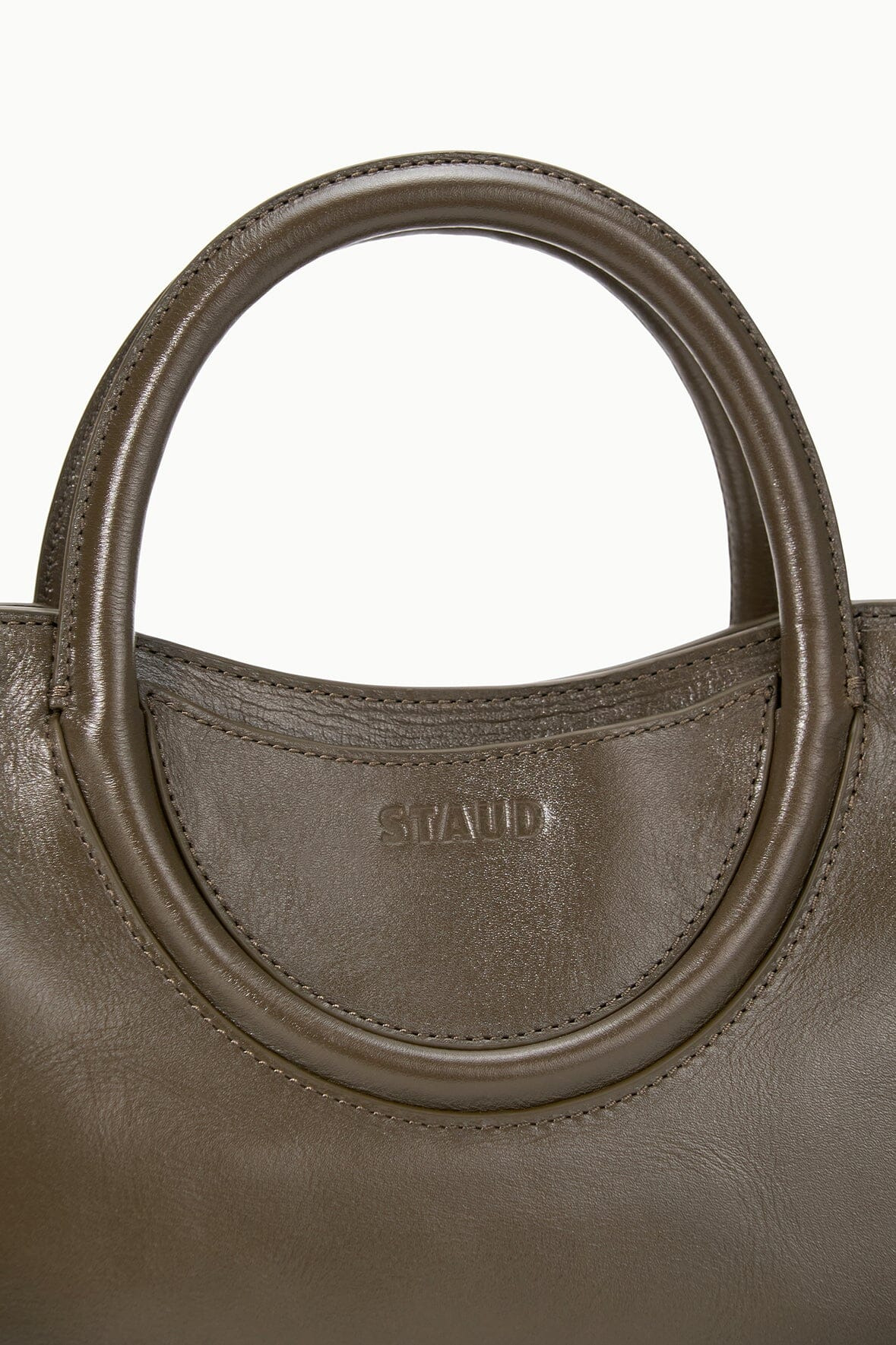 STAUD MAUDE MINI SATCHEL BAG TRUFFLE - 7
