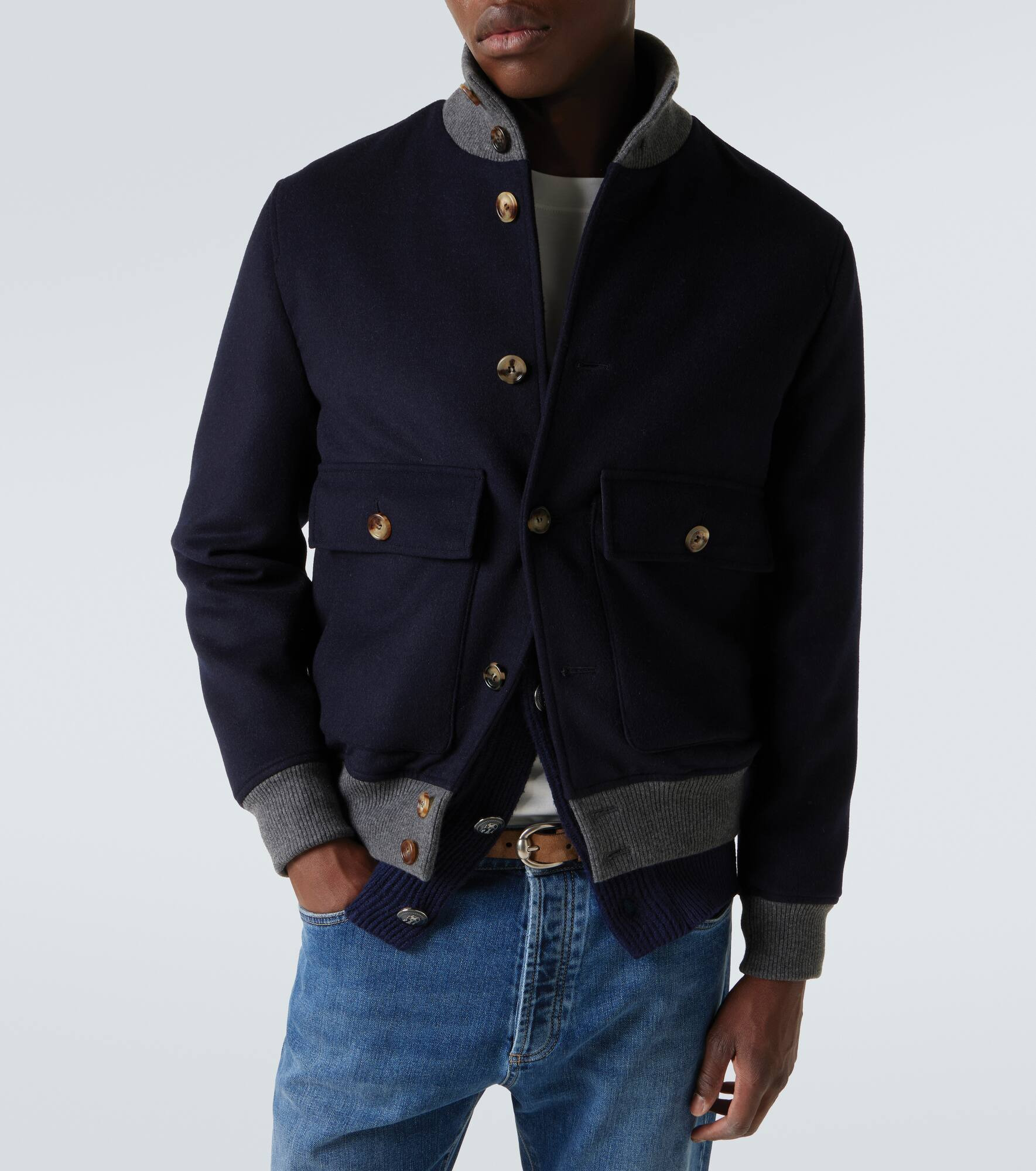 Wool varsity jacket - 5