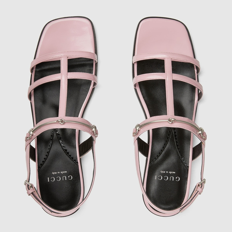 GUCCI Women's slim Horsebit flat sandal outlook