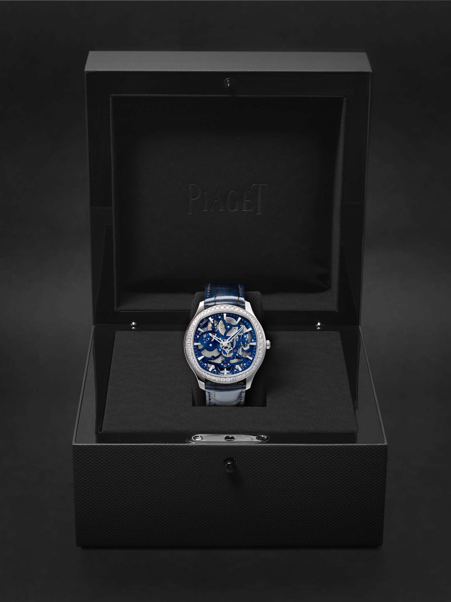 Polo Skeleton Automatic 42mm 18-Karat White Gold, Alligator and Diamond Watch, Ref. No. G0A46010 - 9