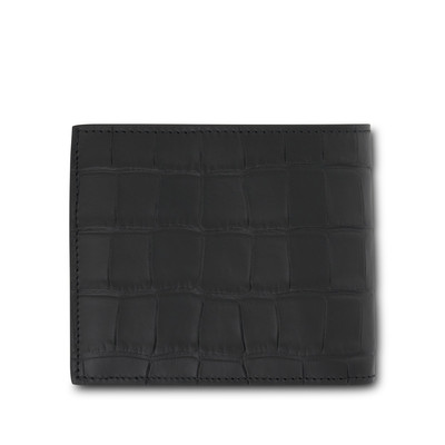 BALENCIAGA Cash Square Folded Coin Wallet in Black/White outlook
