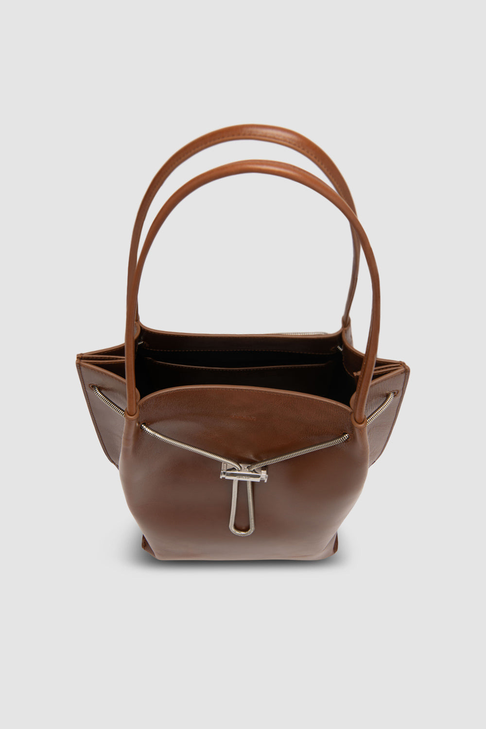 Kayla Tan Distressed Leather Shoulder Bag - 3