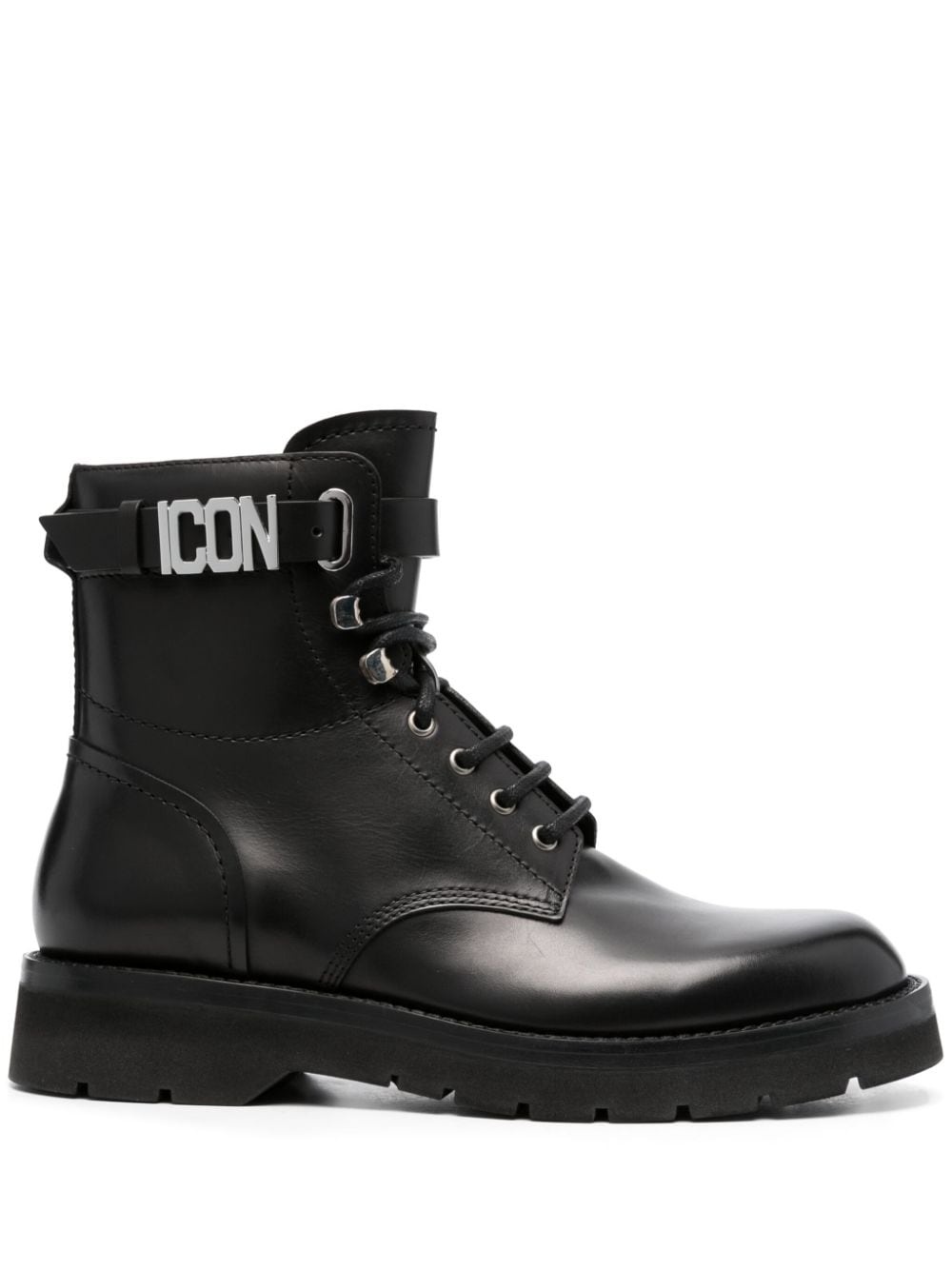 Icon leather combat boots - 1