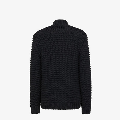 FENDI Black wool cardigan outlook