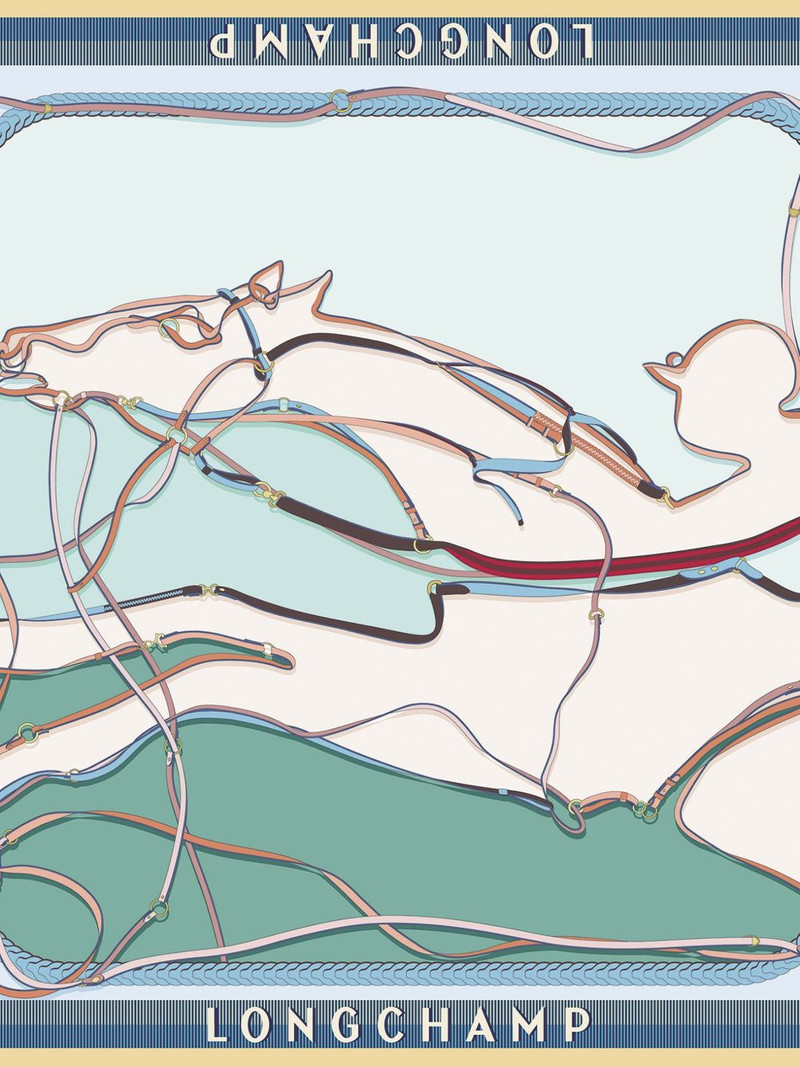 Longchamp A toute Allure silk scarf outlook