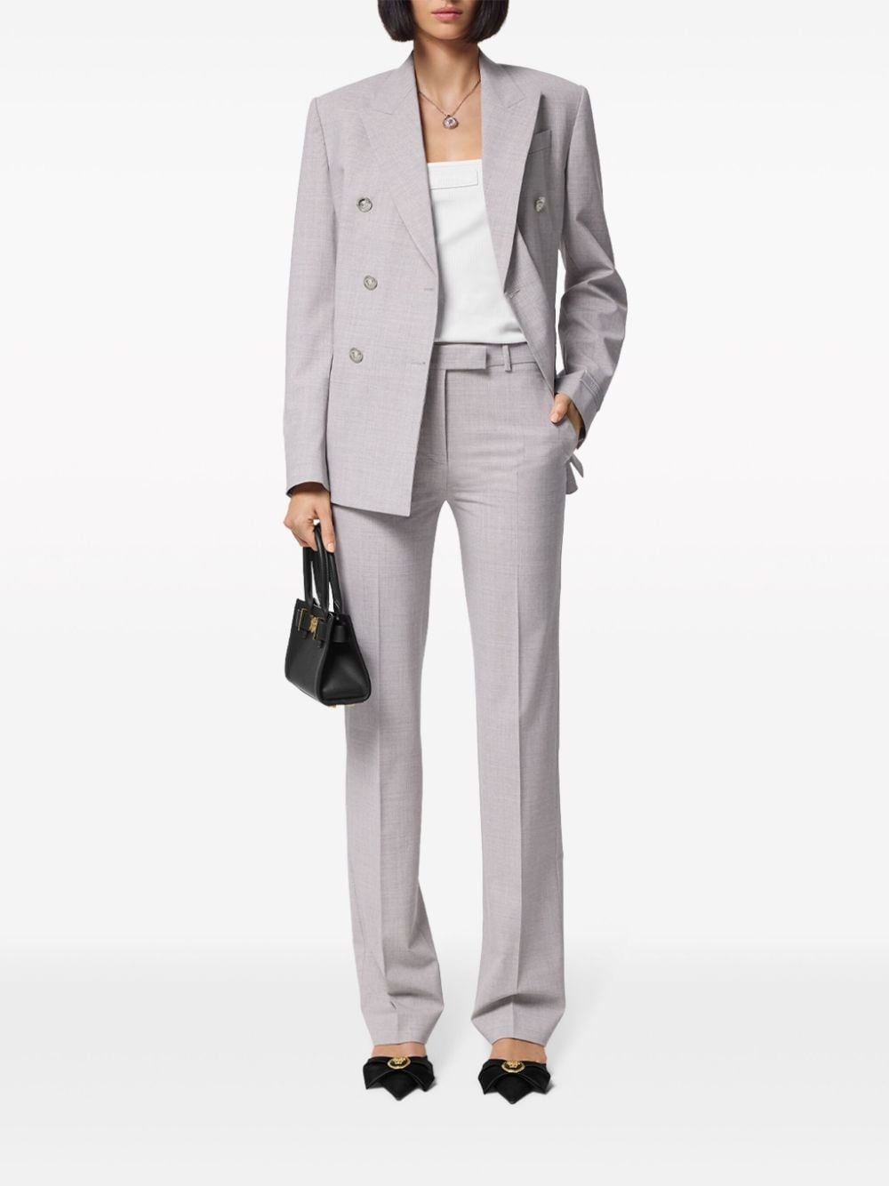 tailored straight-leg trousers - 2