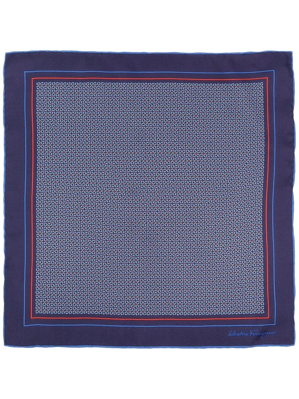 Gancini-print pocket square - 2