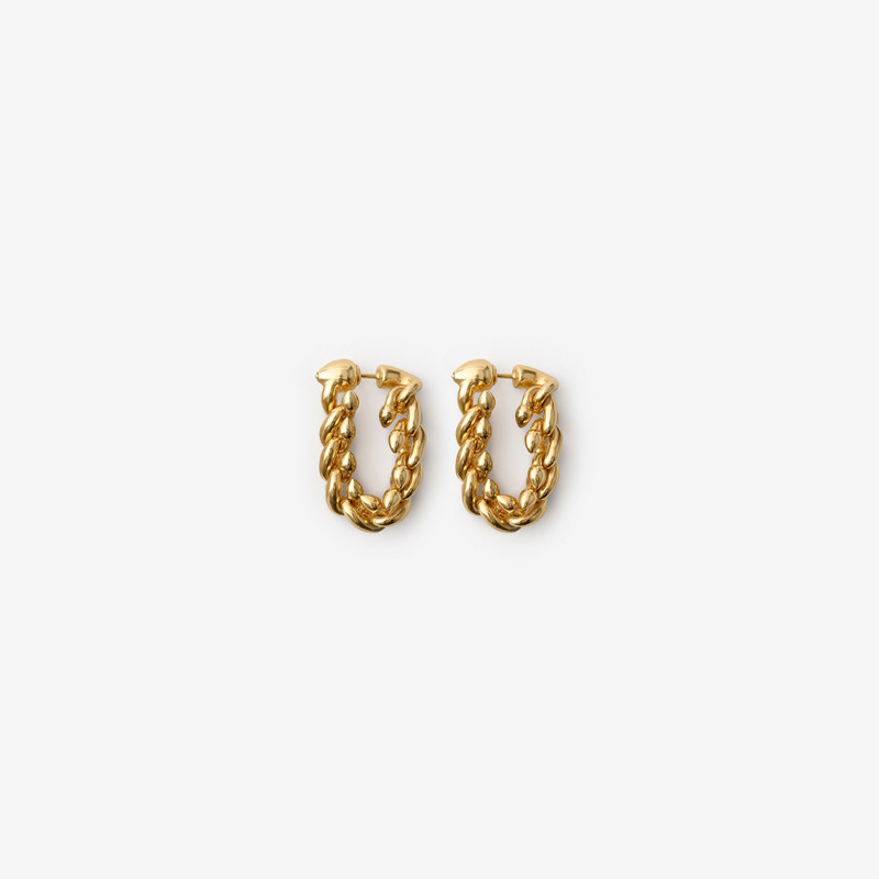Gold-plated Spear Chain Earrings 3