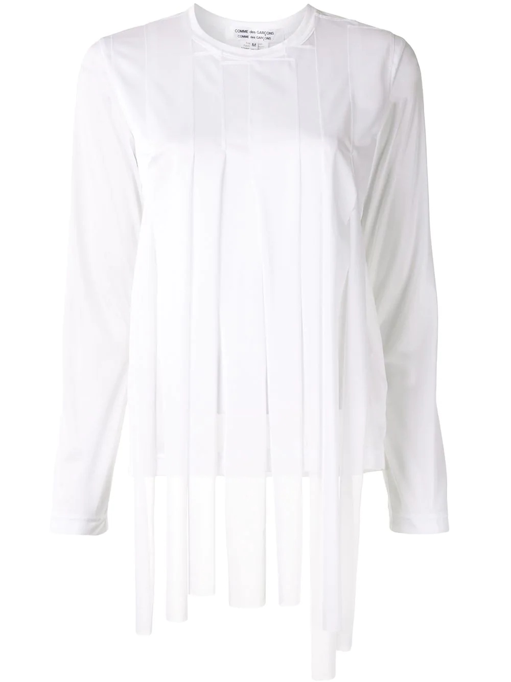 asymmetric long-sleeve top - 1