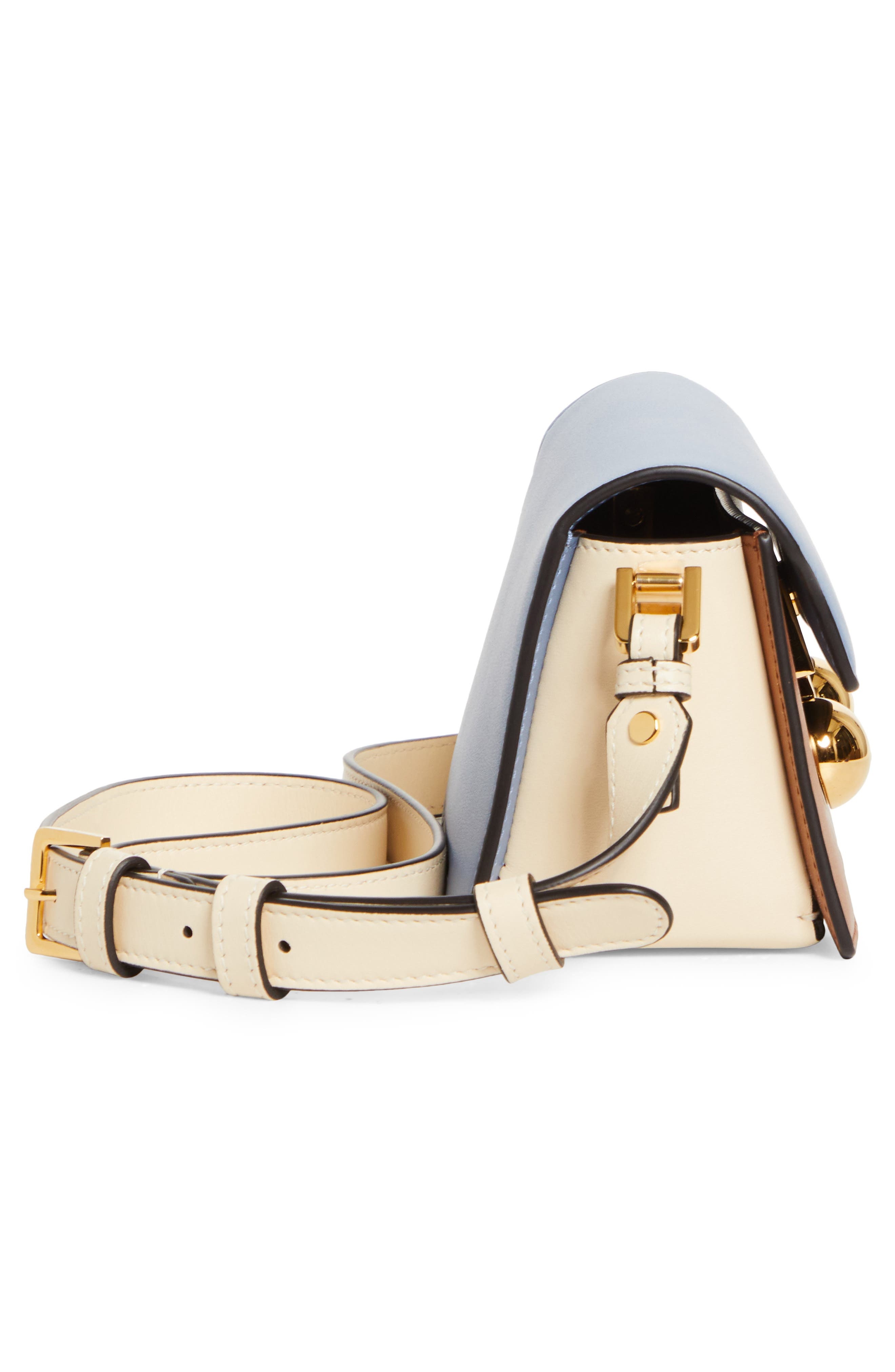 Marni Mini Trunkaroo Colorblock Leather Shoulder Bag in Opal/cinnamon/shell at Nordstrom - 5