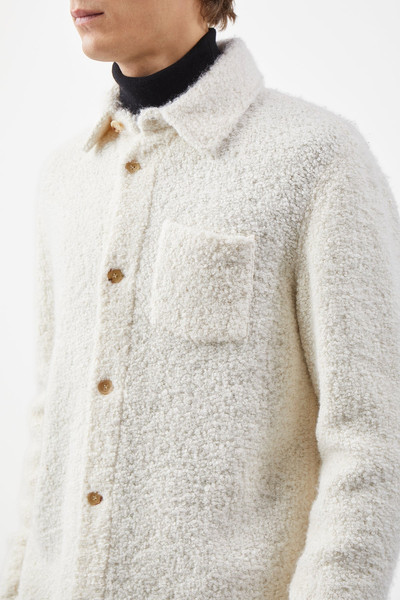GABRIELA HEARST Drew Overshirt in Ivory Cashmere Boucle outlook