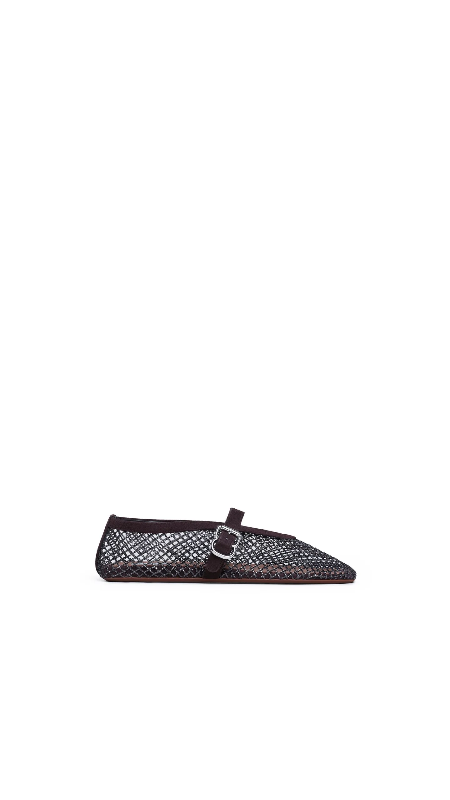 BALLET FLATS IN STRASS FISHNET - 1