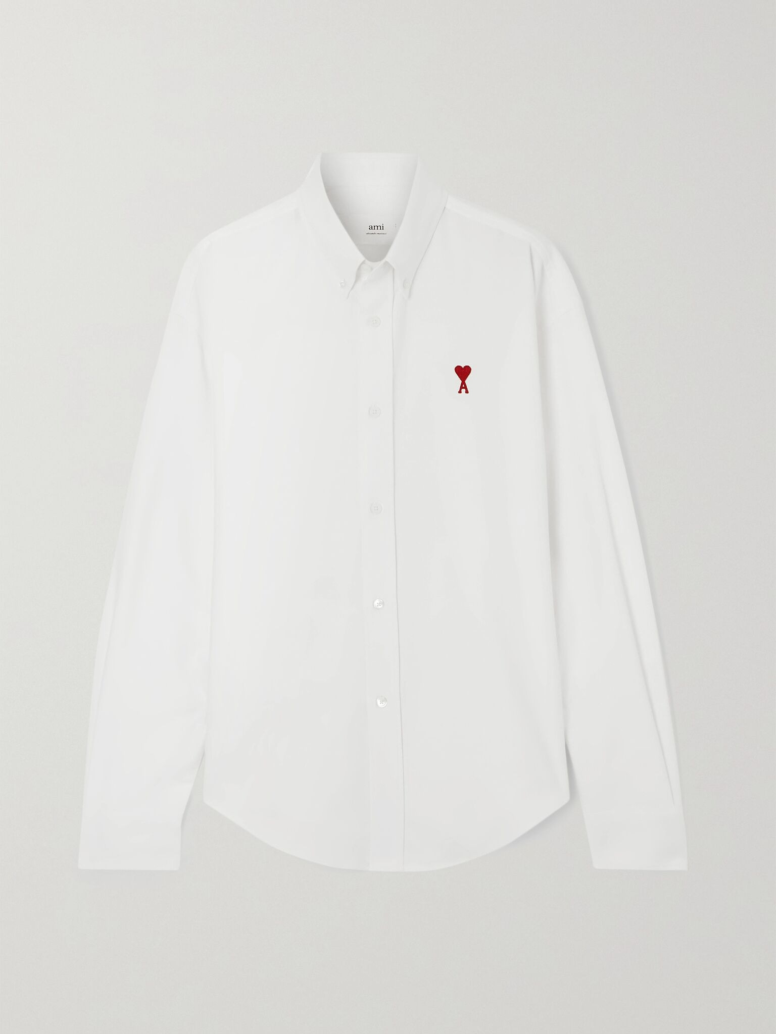 ADC embroidered cotton Oxford shirt White - 1