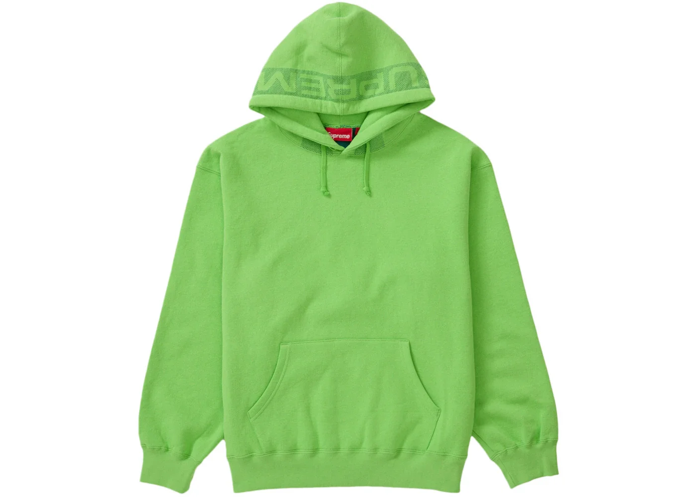Supreme Jacquard Stripe Hooded Sweatshirt Bright Green - 1