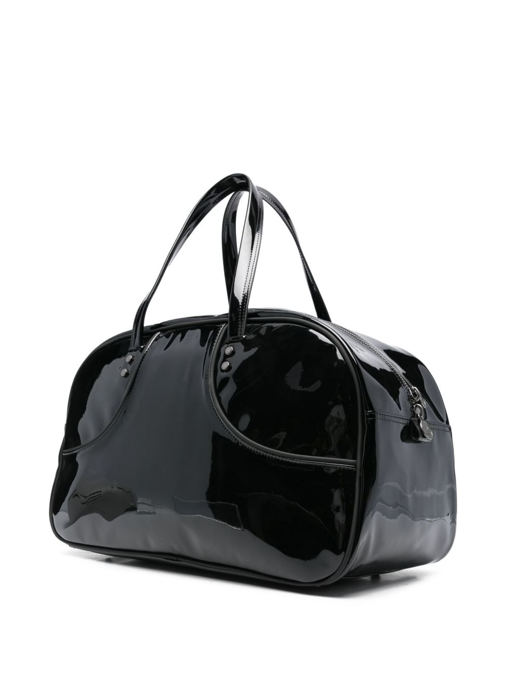 Puma 1976 Grip patent-leather top-handle holdall - 2