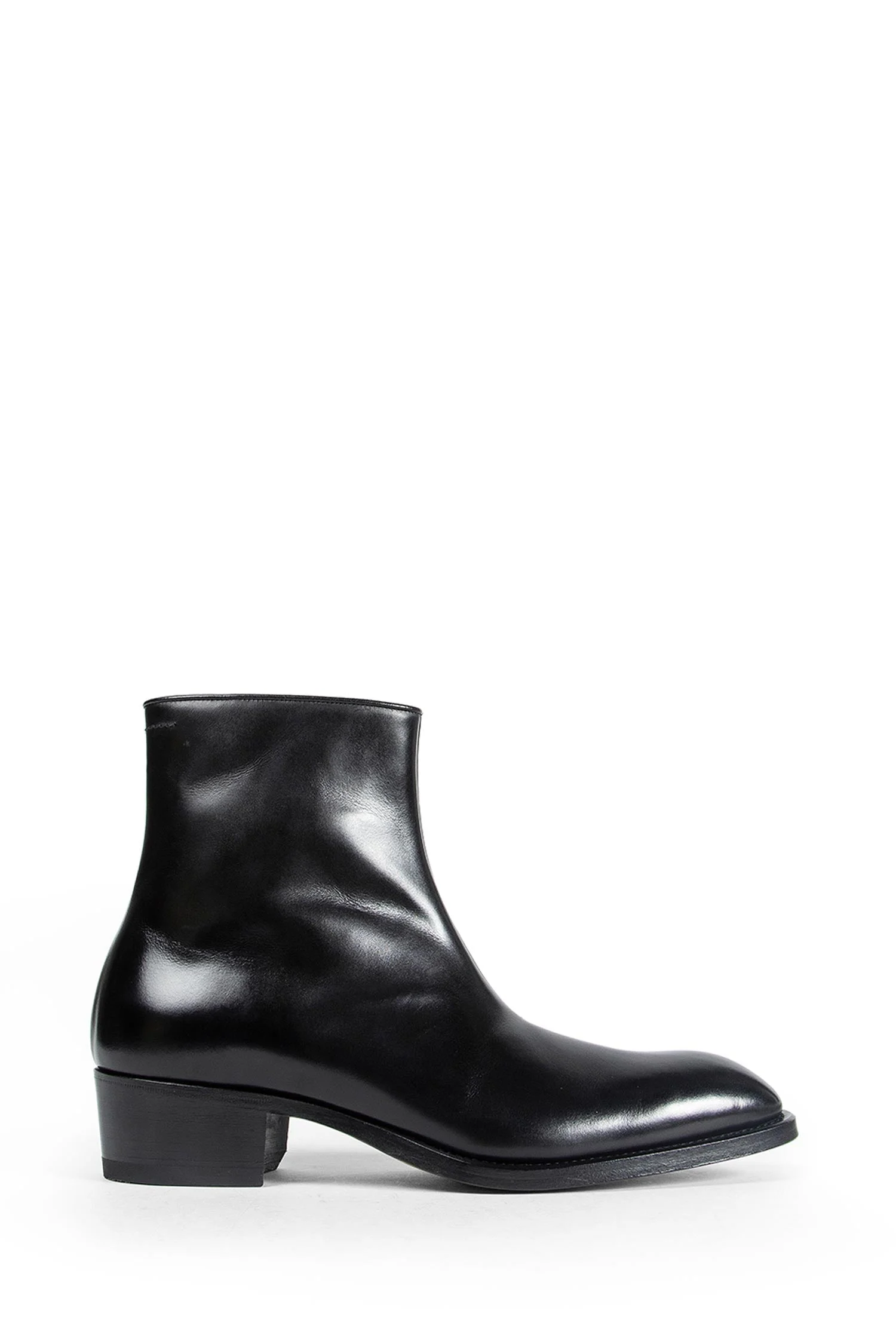 Burnished Leather Vincent Ankle Boots - 1