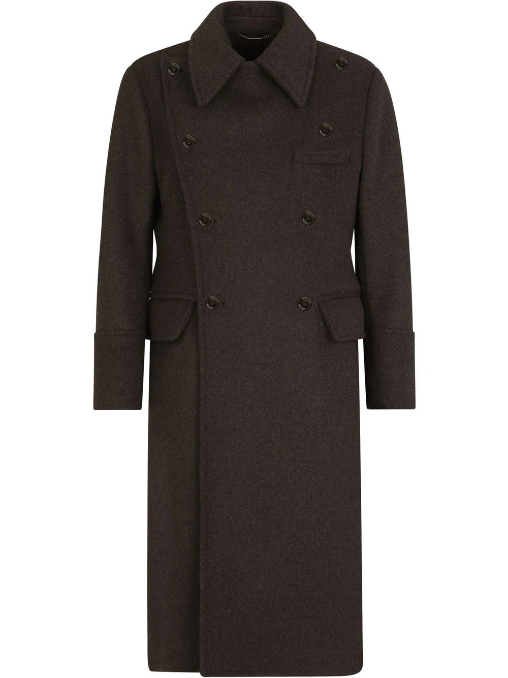 double-breasted virgin wool coats - 1