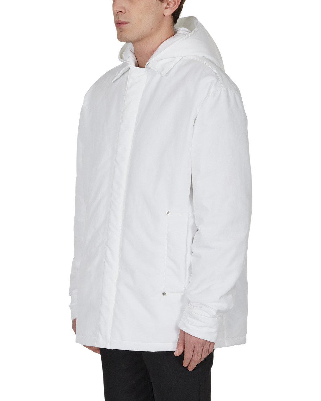 HOODED NYLON JACKET - 4