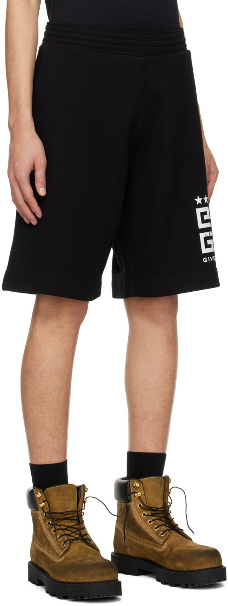 Givenchy Black Drawstring Shorts outlook