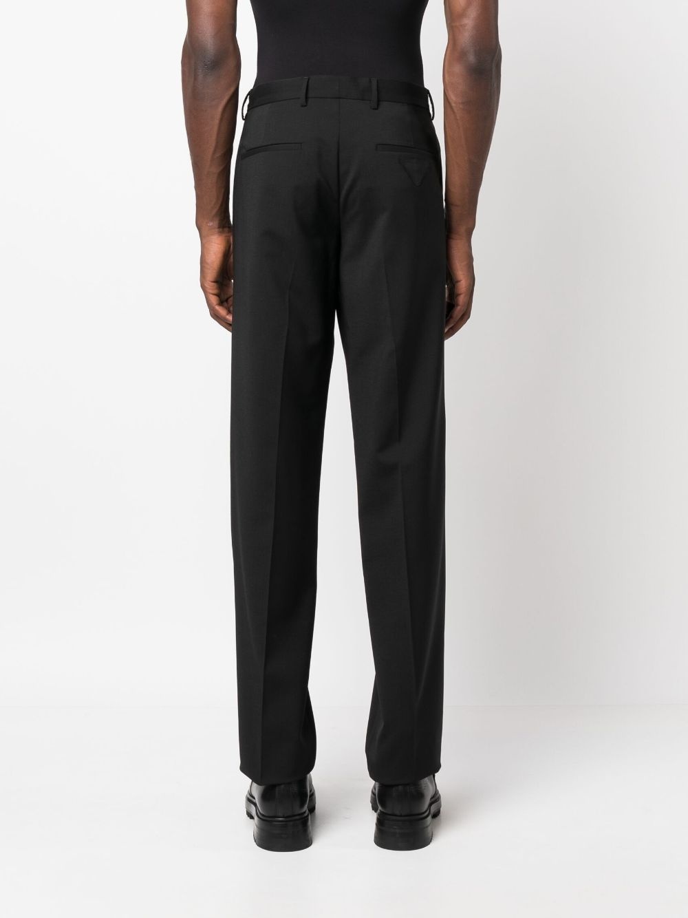 logo-appliqué straight-leg trousers - 4